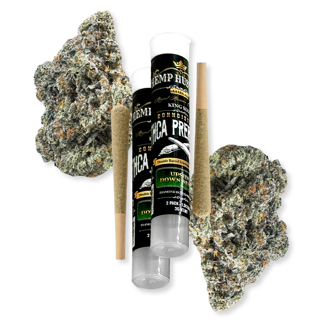 Upside Down Runtz THCA Prerolls Double Barrel Diamond Delights