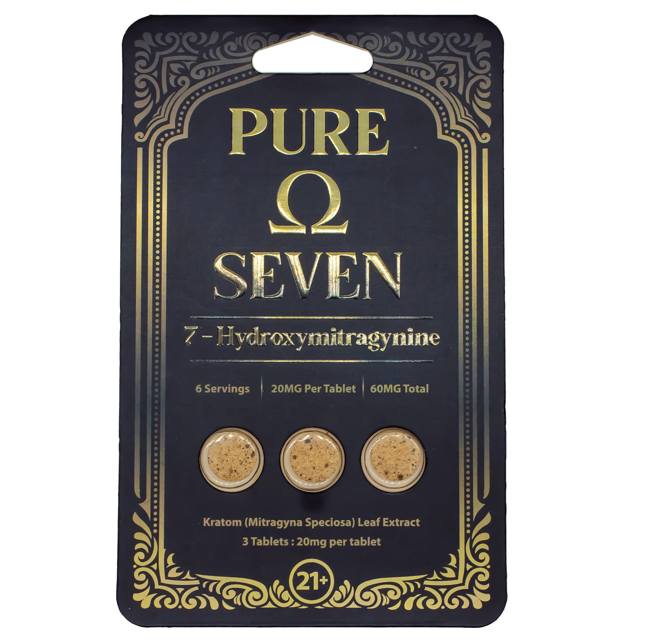 Pure Ω 7 - 7-Hydroxymitragynine (3 COUNT/60MG)