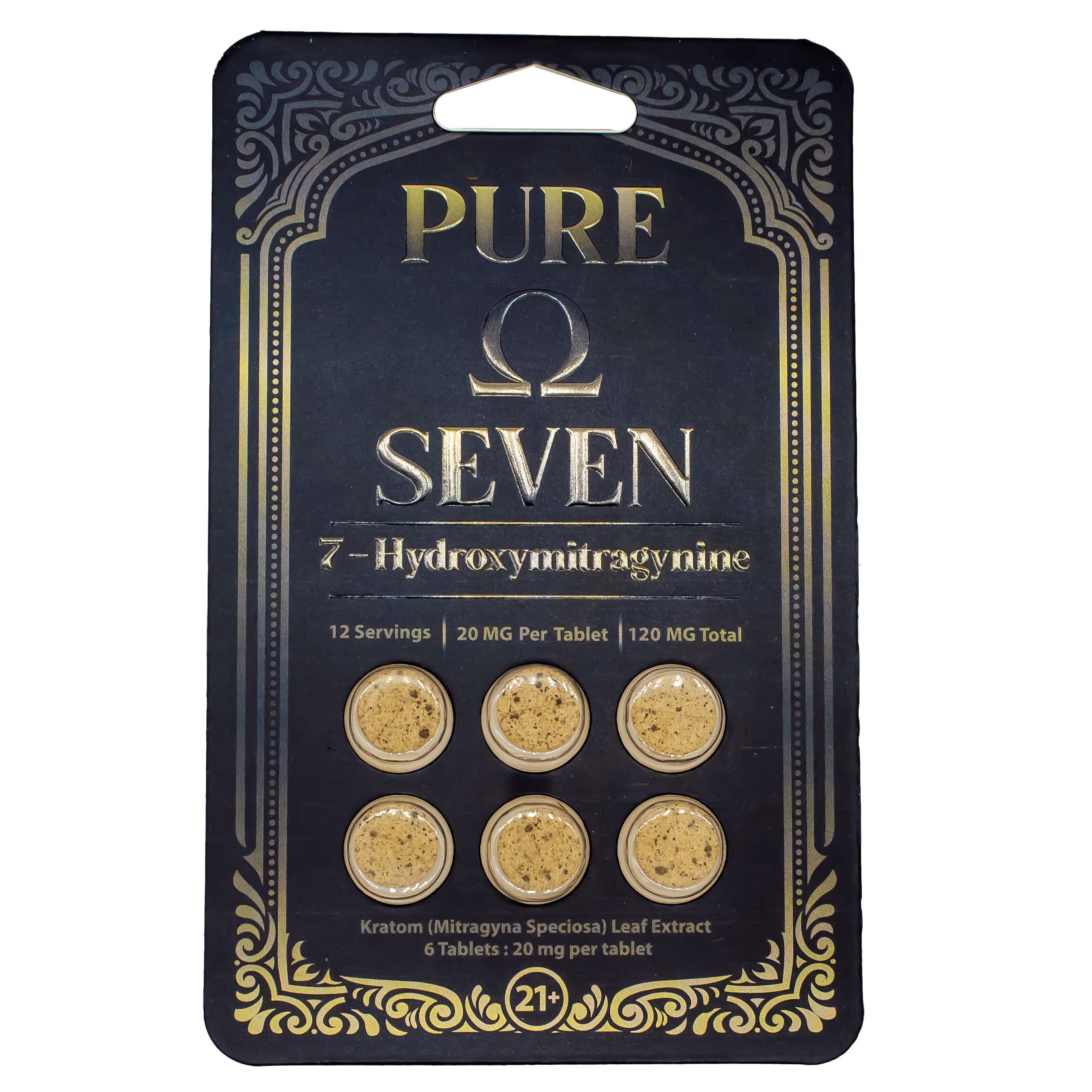 Pure Ω 7 - 7-Hydroxymitragynine (6 COUNT/120MG)