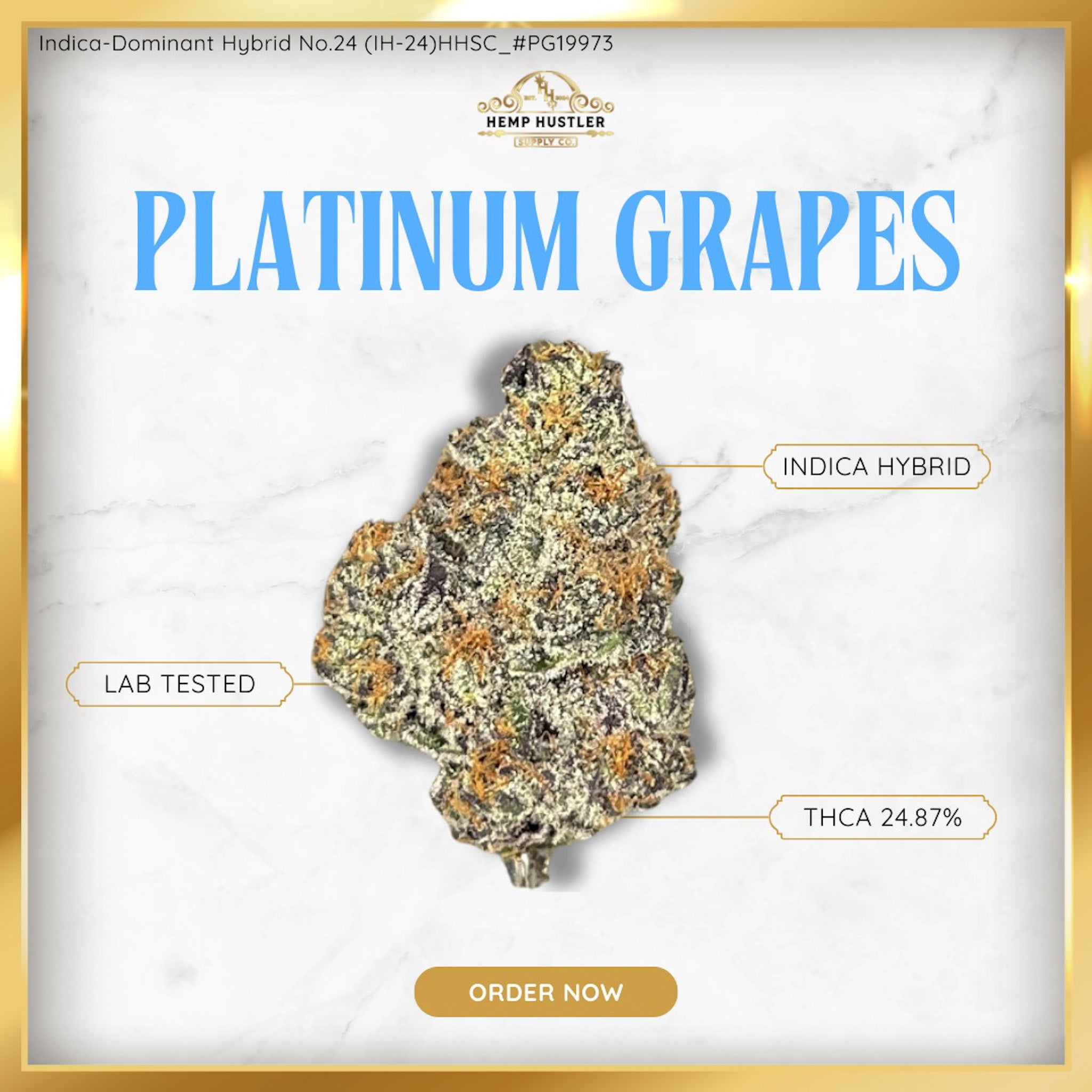 Platinum Grapes - 25% THCa Hybrid